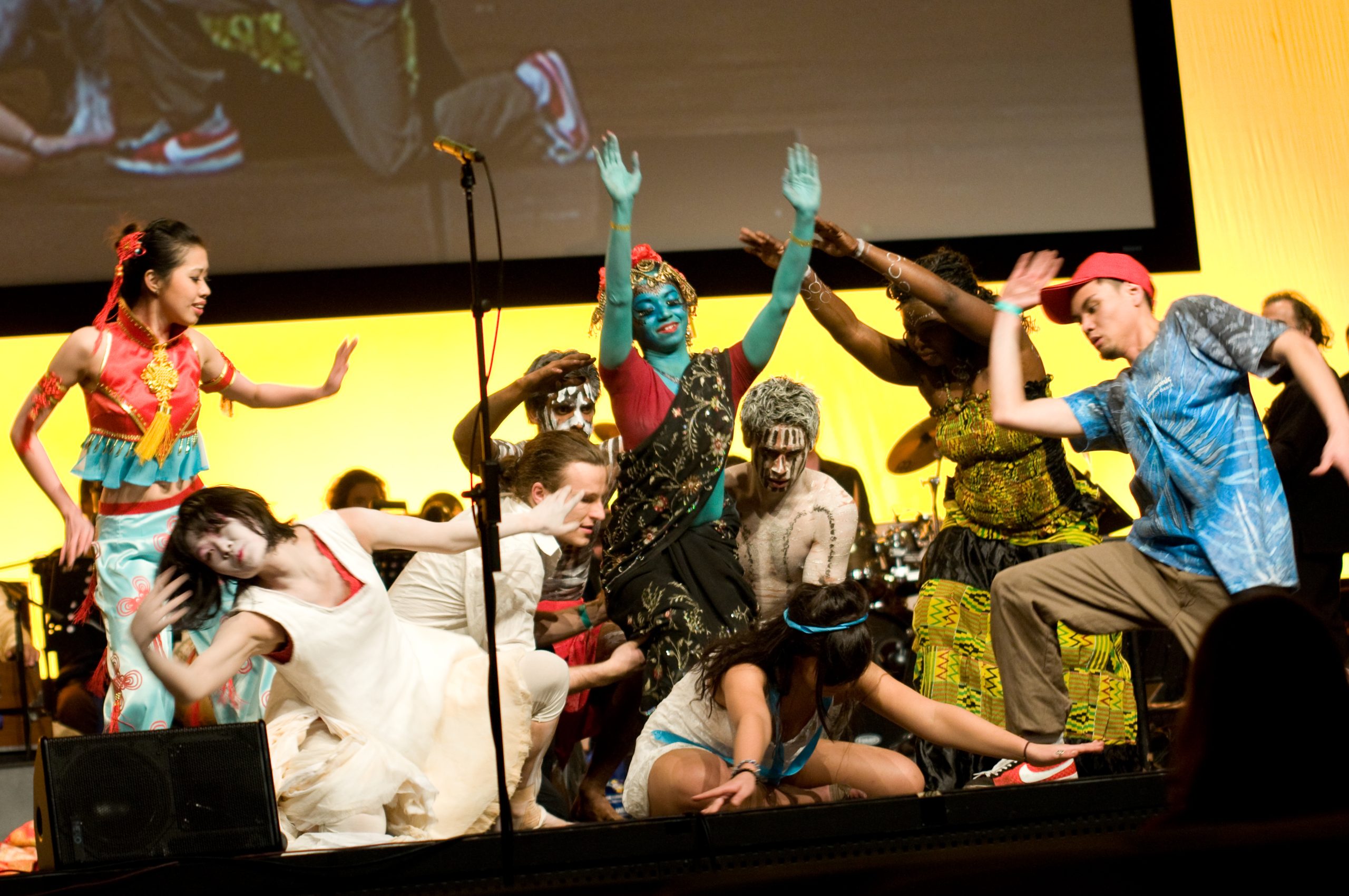 a group of people on a stage in the Australia Day