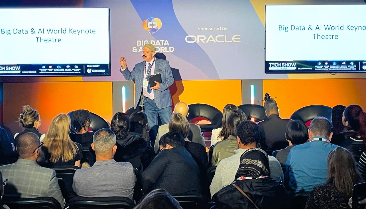 Peter Mousaferiadis delivering his keynote